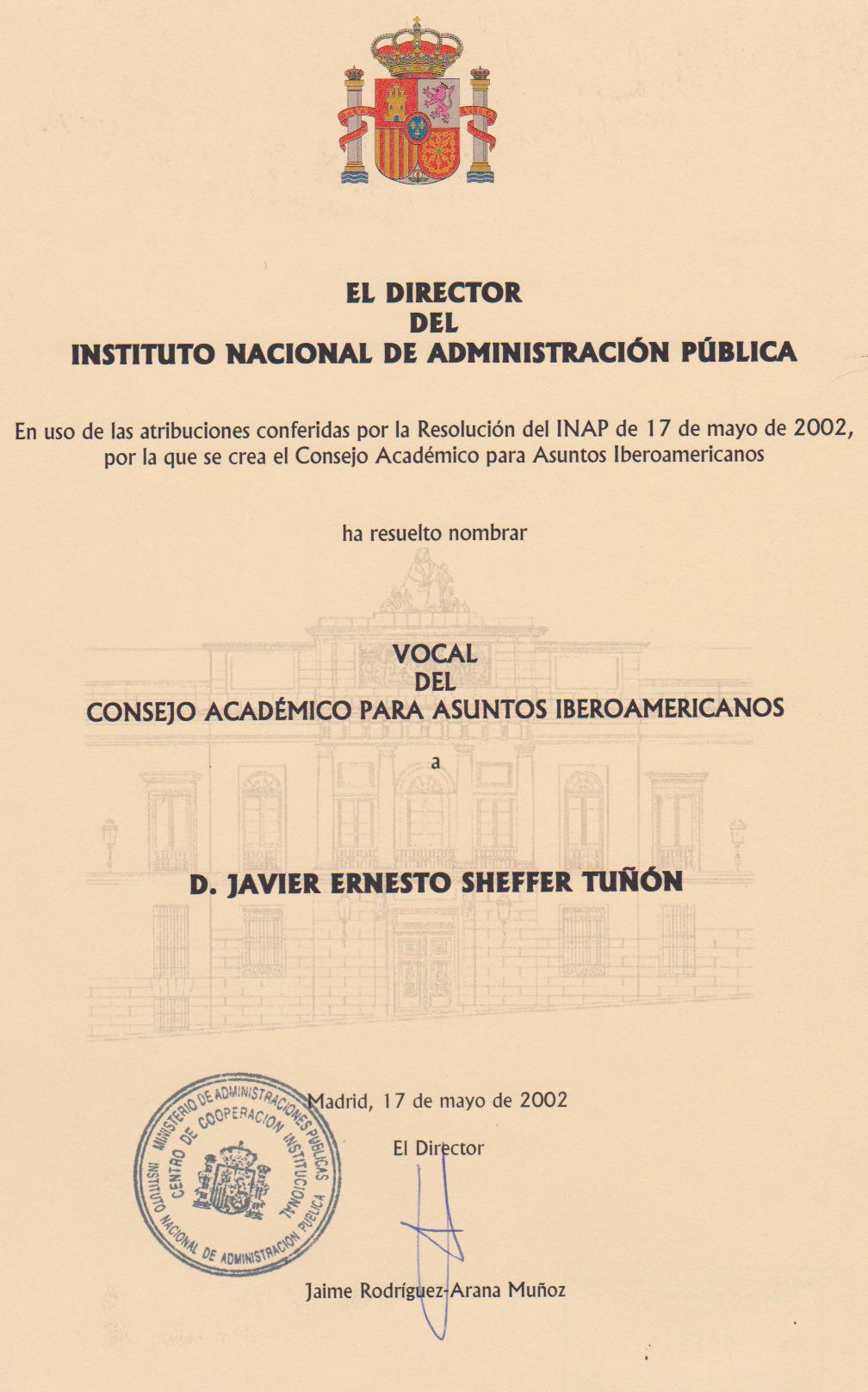 Consejo Acad Asuntos Iber (Diploma)