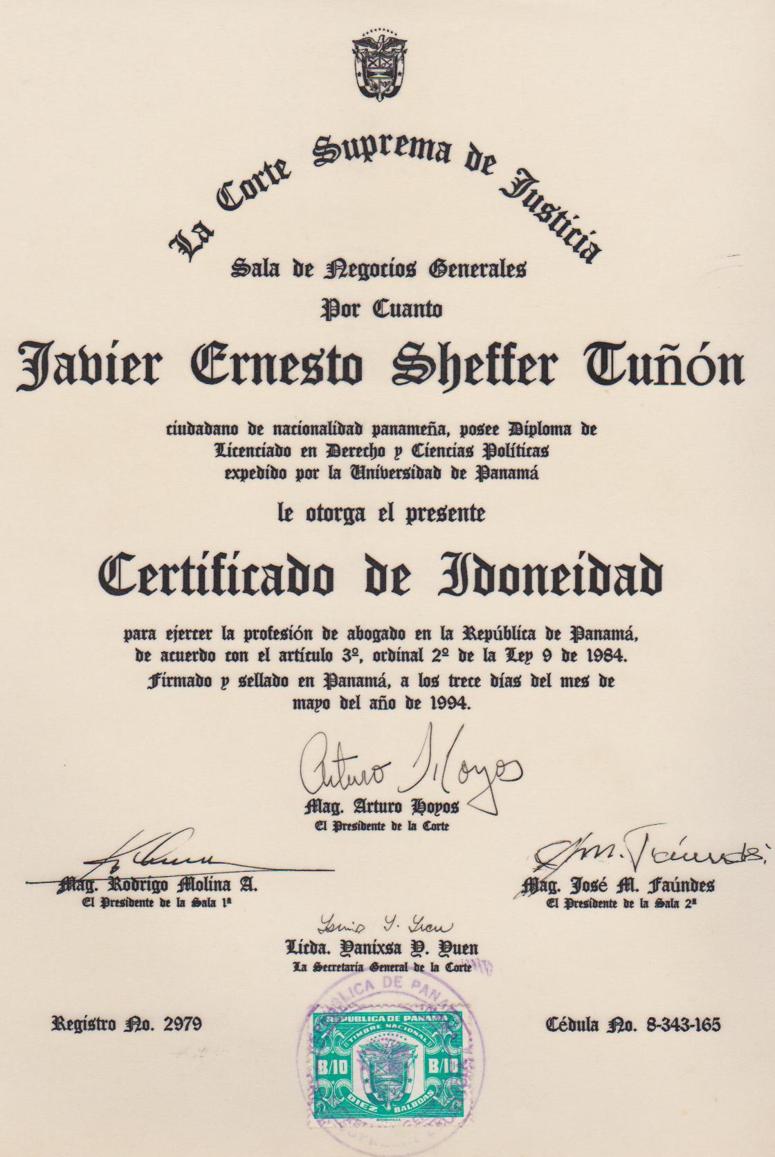 Idon Der y C. Politicas (Diploma)